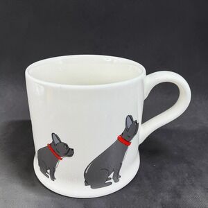Sweet William London French Bulldog Ceramic Coffee Mug White Grey Frenchie Dog